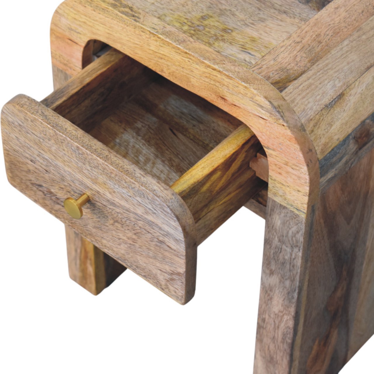 Mini Darcy Oak-ish Nightstand with Curved Edges - Image 5