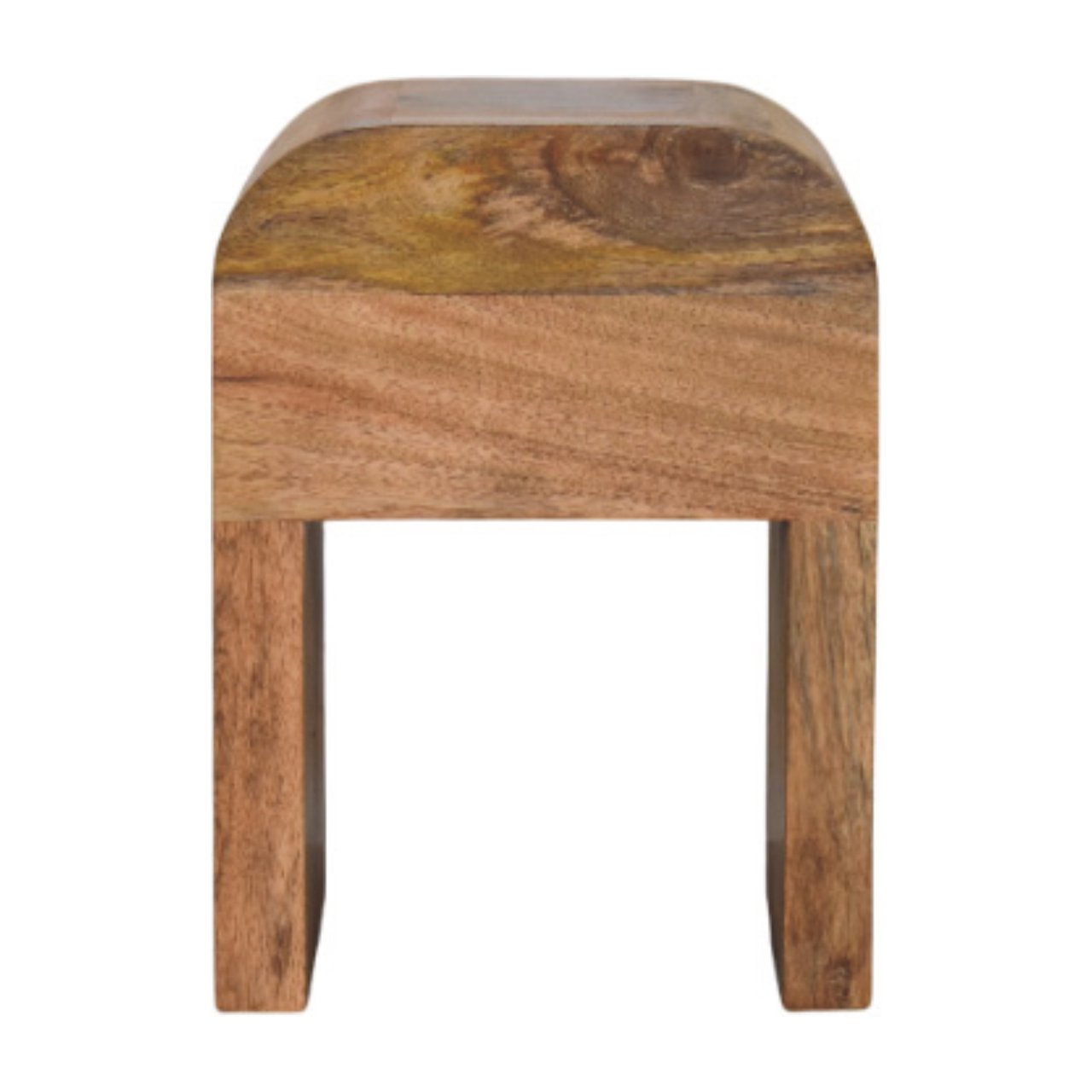 Mini Darcy Oak-ish Nightstand with Curved Edges - Image 8