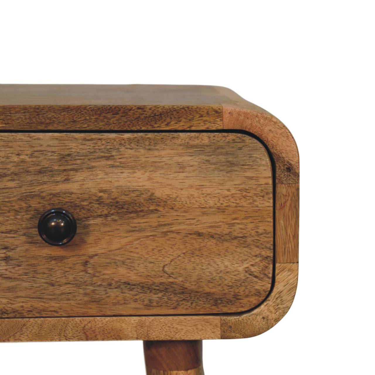 Avora Mini Oak-ish Nightstand with 1 drawer - Image 3