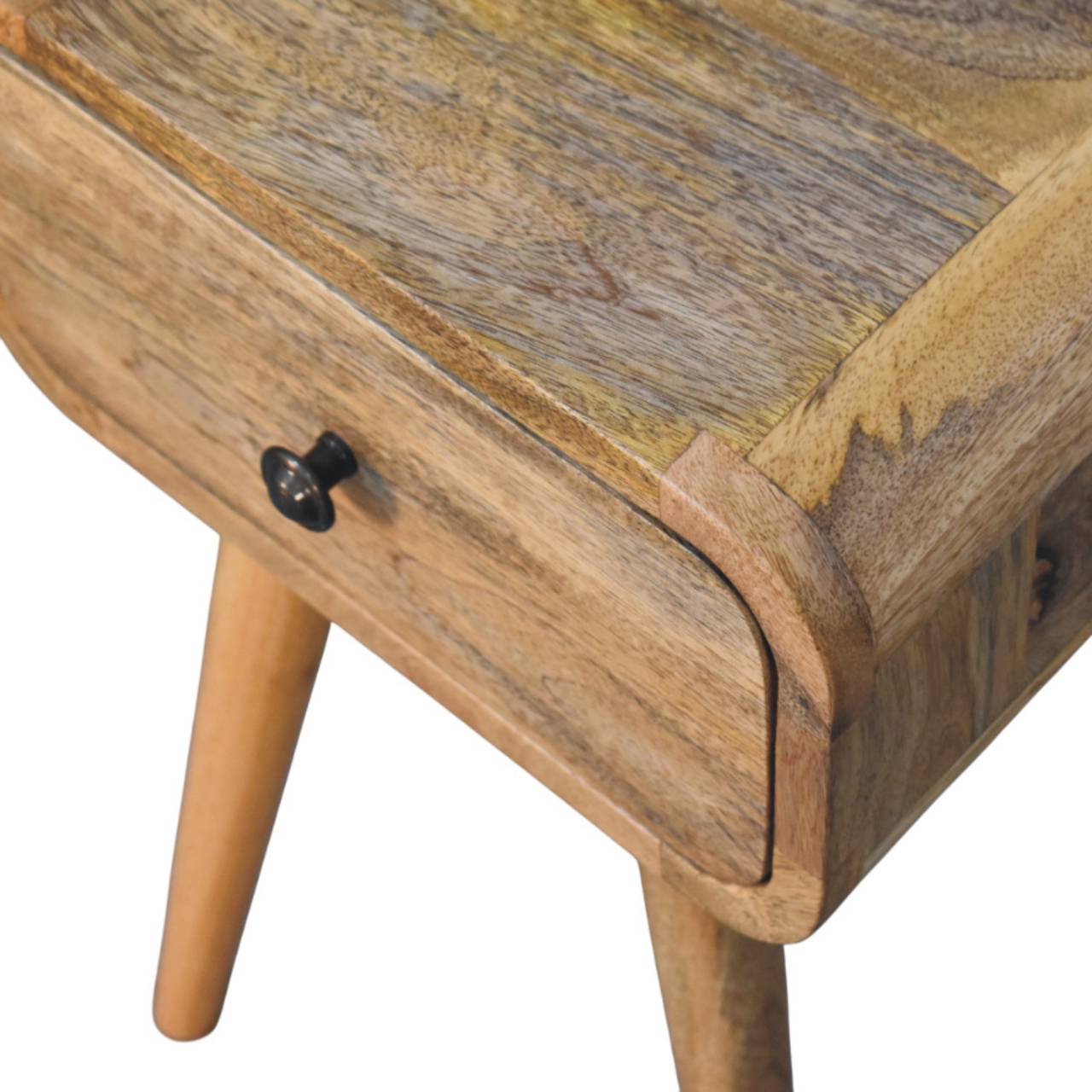 Avora Mini Oak-ish Nightstand with 1 drawer - Image 4