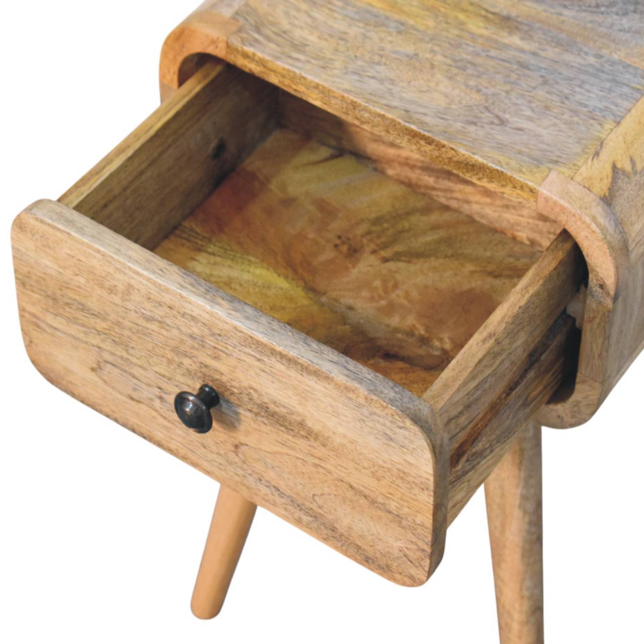 Avora Mini Oak-ish Nightstand with 1 drawer - Image 5