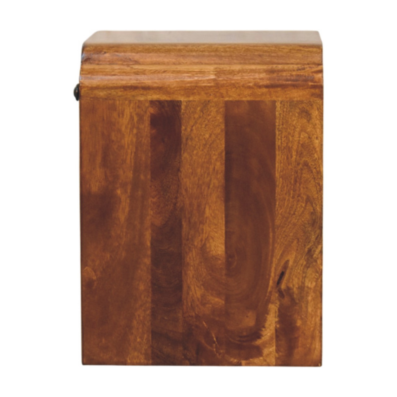 Newton Mini Chestnut Nightstand with a drawer and open shelf - Image 7