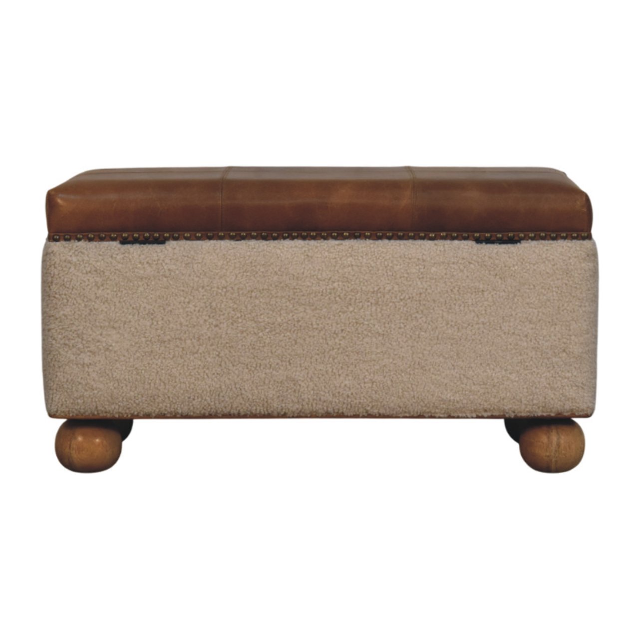 Boucle Lid- up Storage Ottoman - Image 10