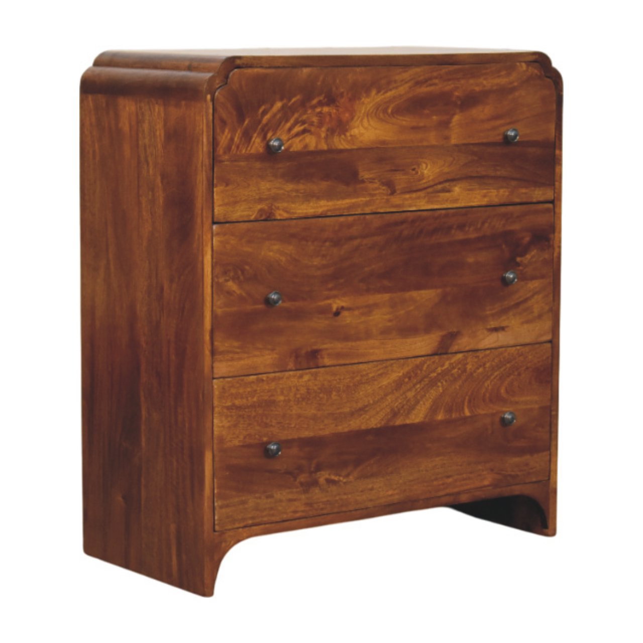 Newton Chestnut 3 Drawer Chest - Image 2