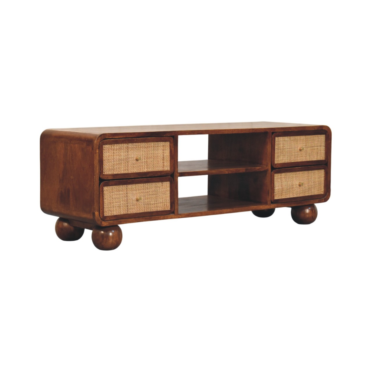 Larissa 4 Drawer Chestnut Media Unit - Image 2