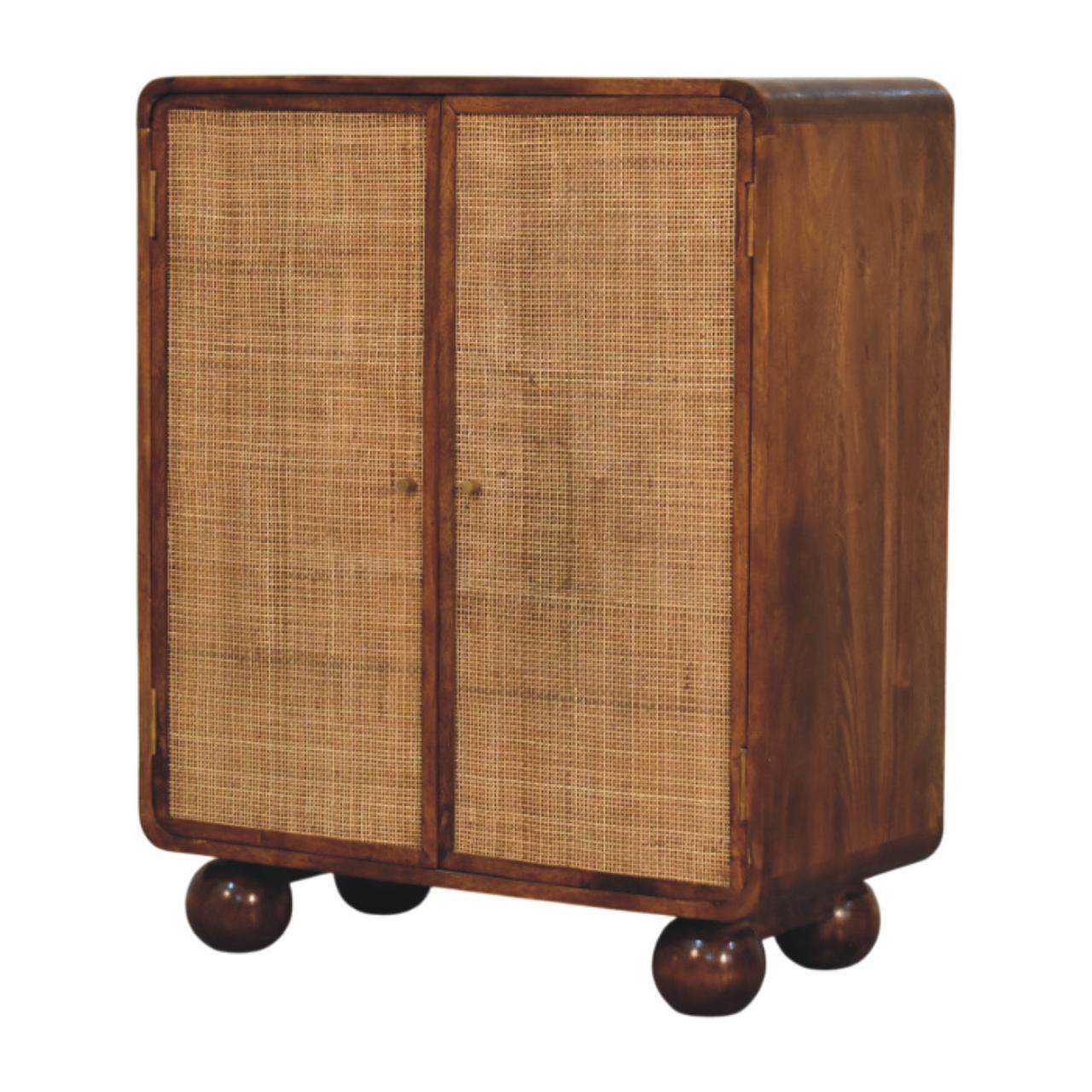 Larissa 2 Door Chestnut Cabinet - Image 2