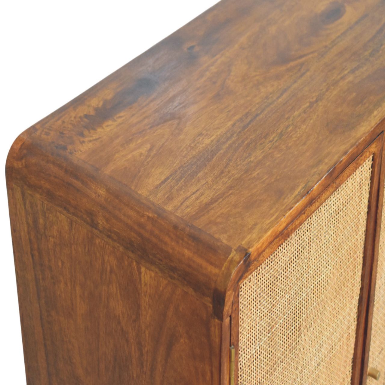 Larissa 2 Door Chestnut Cabinet - Image 4