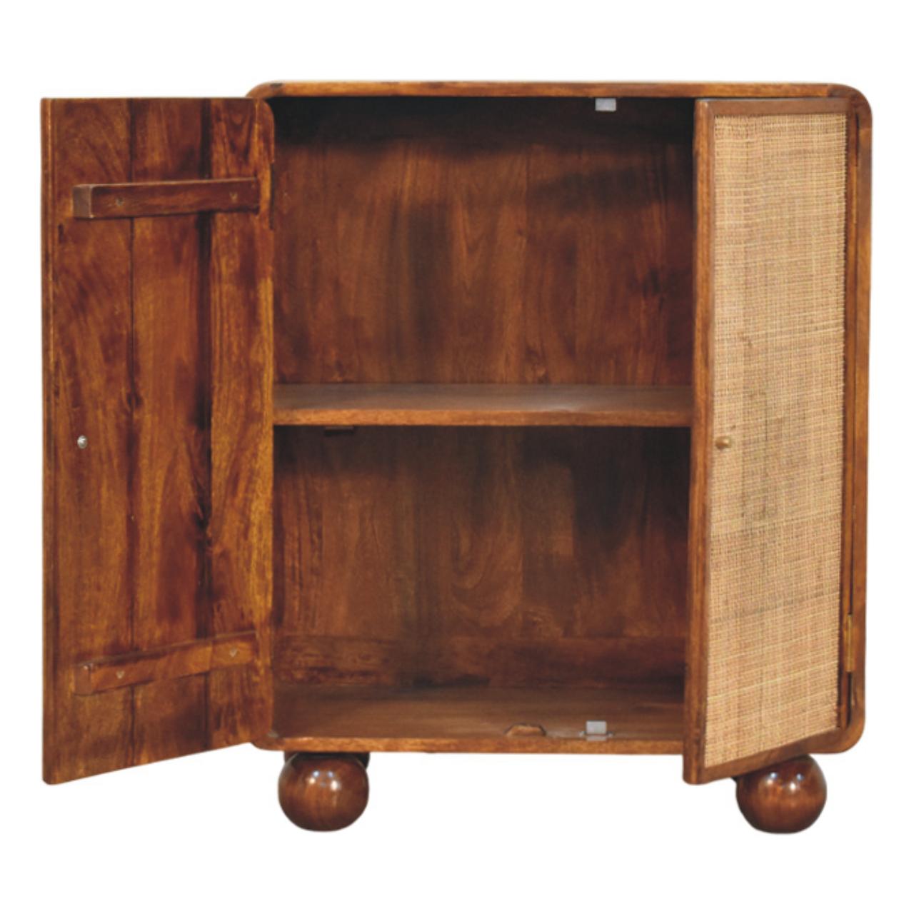 Larissa 2 Door Chestnut Cabinet - Image 5