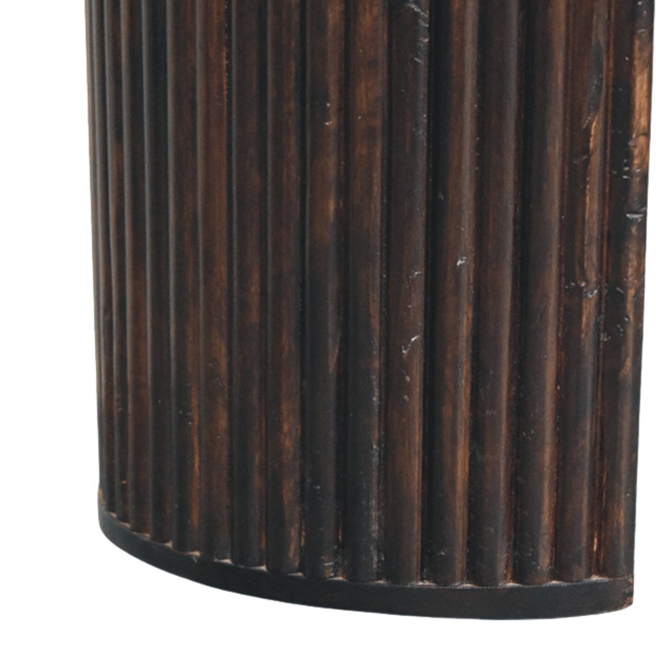 Velvet Mocha Fluted Bench - Image 7