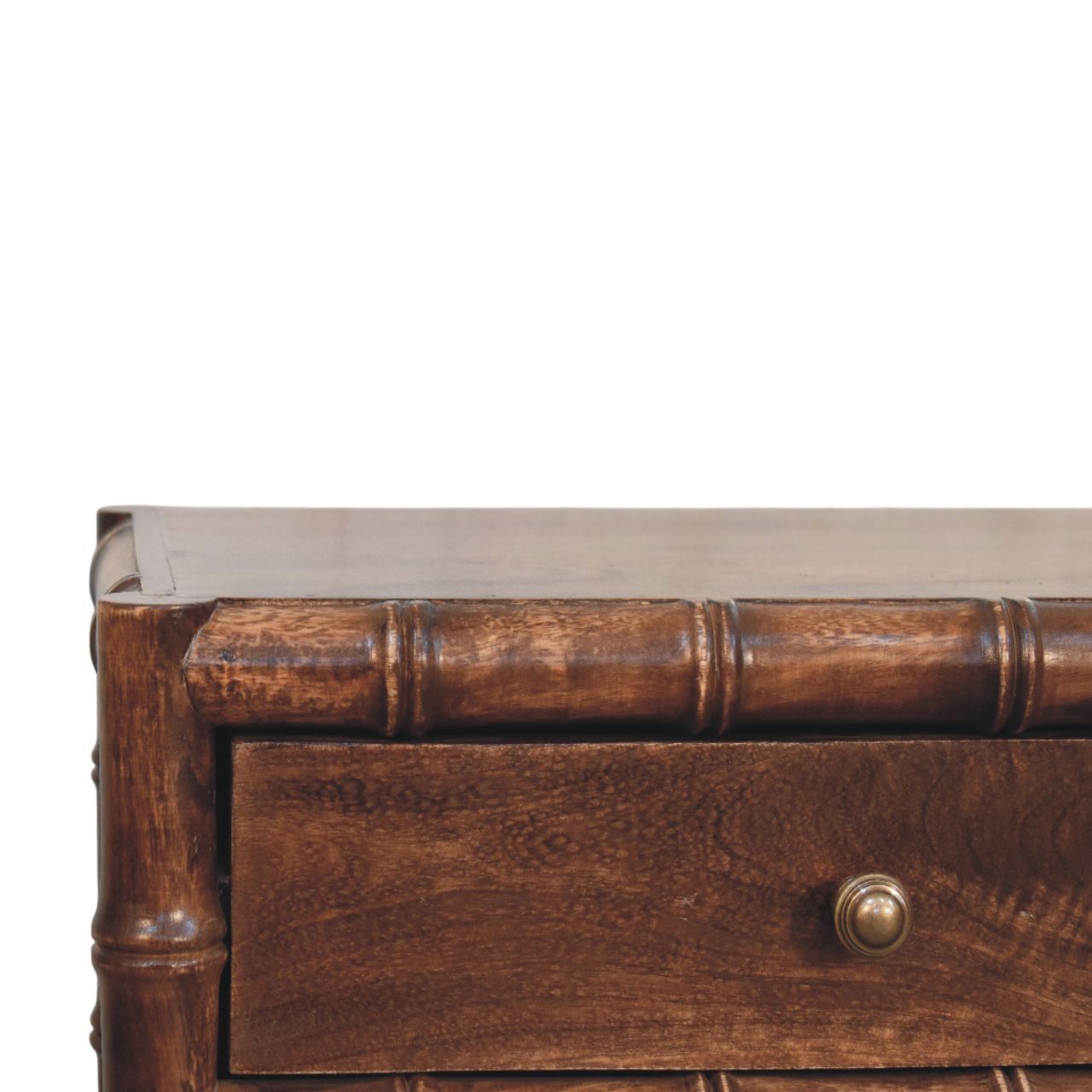Bamboo Frame Nightstand in Roasted Almond - Image 3