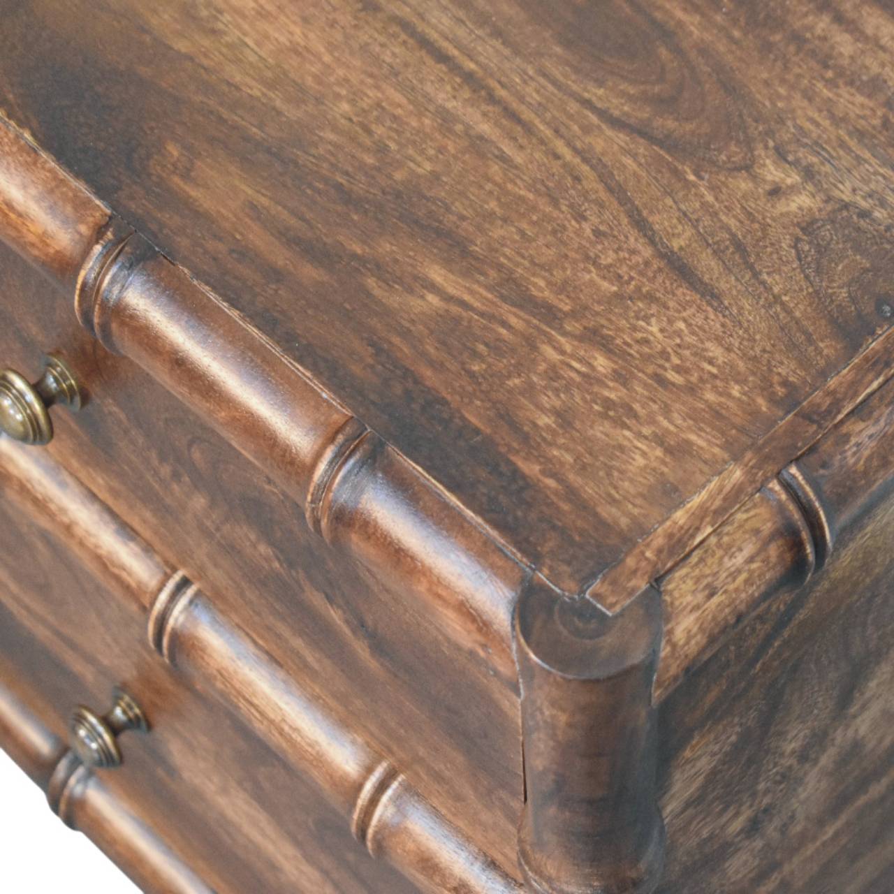 Bamboo Frame Nightstand in Roasted Almond - Image 4