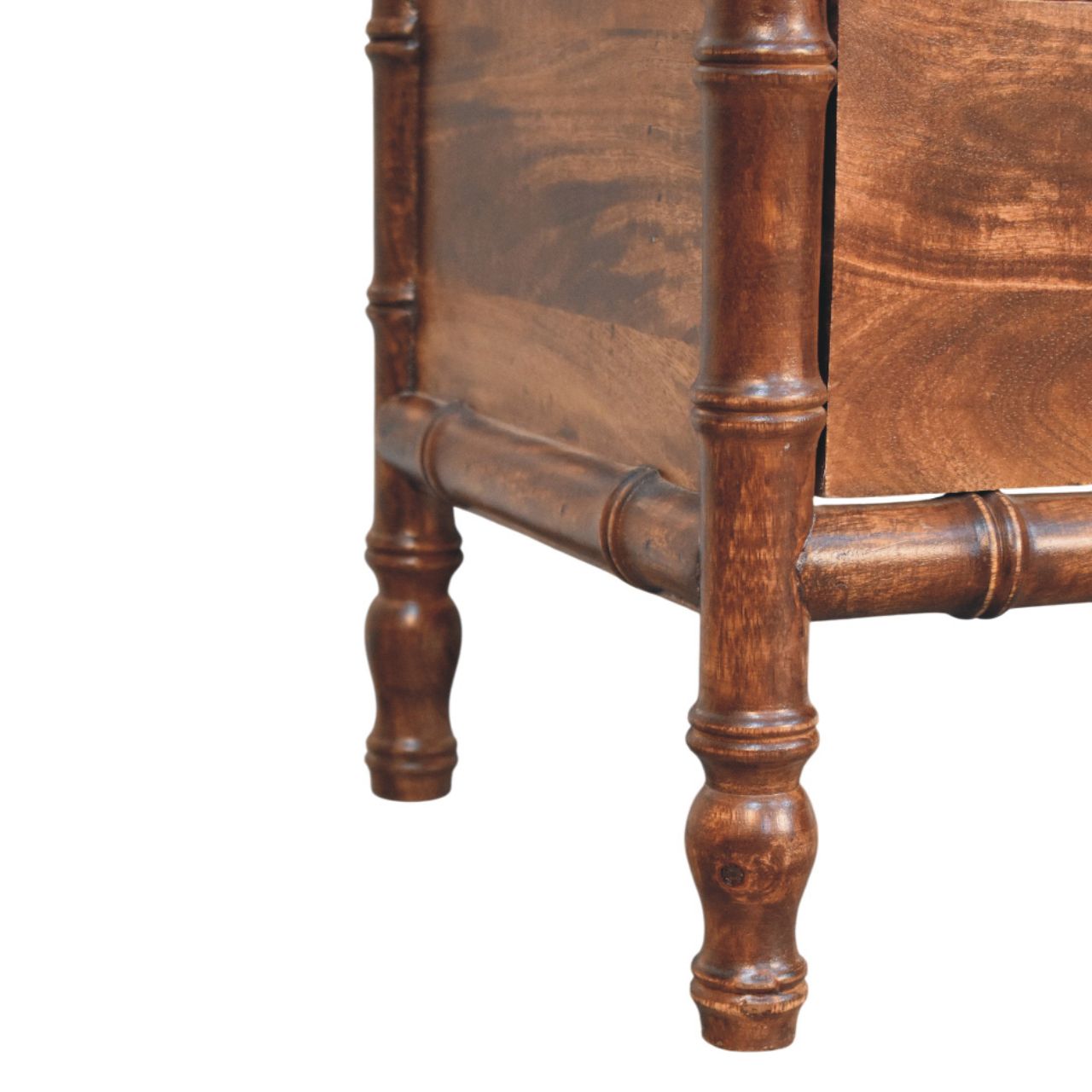 Bamboo Frame Nightstand in Roasted Almond - Image 6