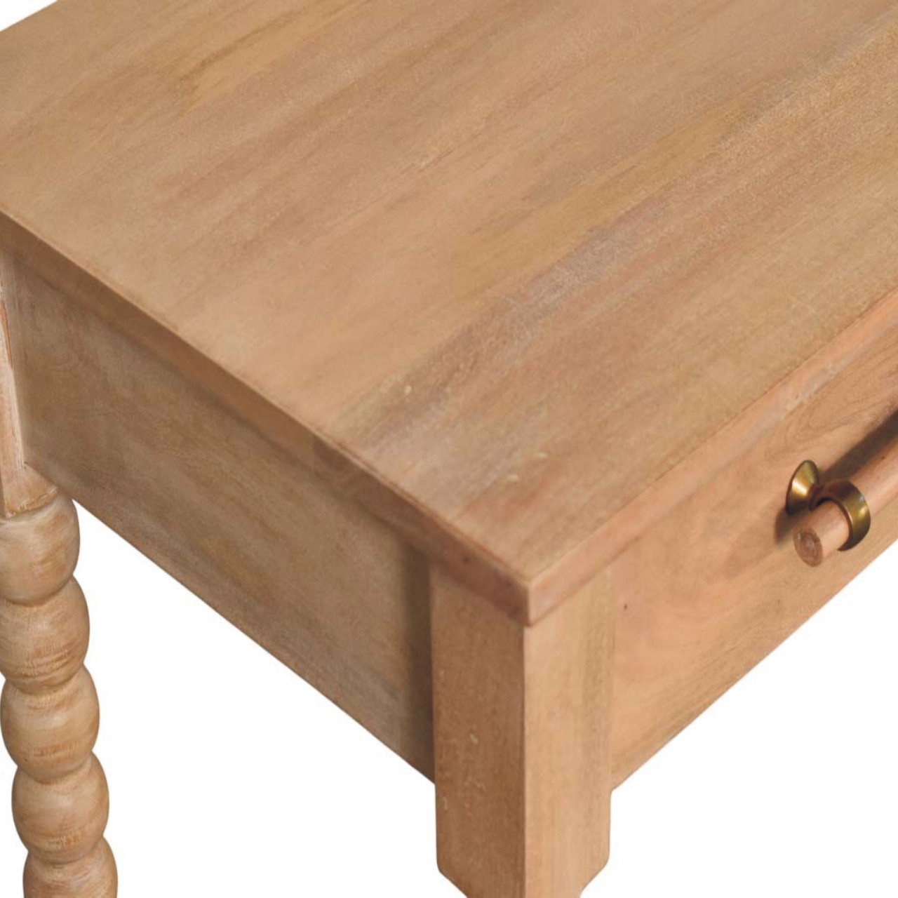 Savoy Bobbin Console with Jute Shelves - Image 4