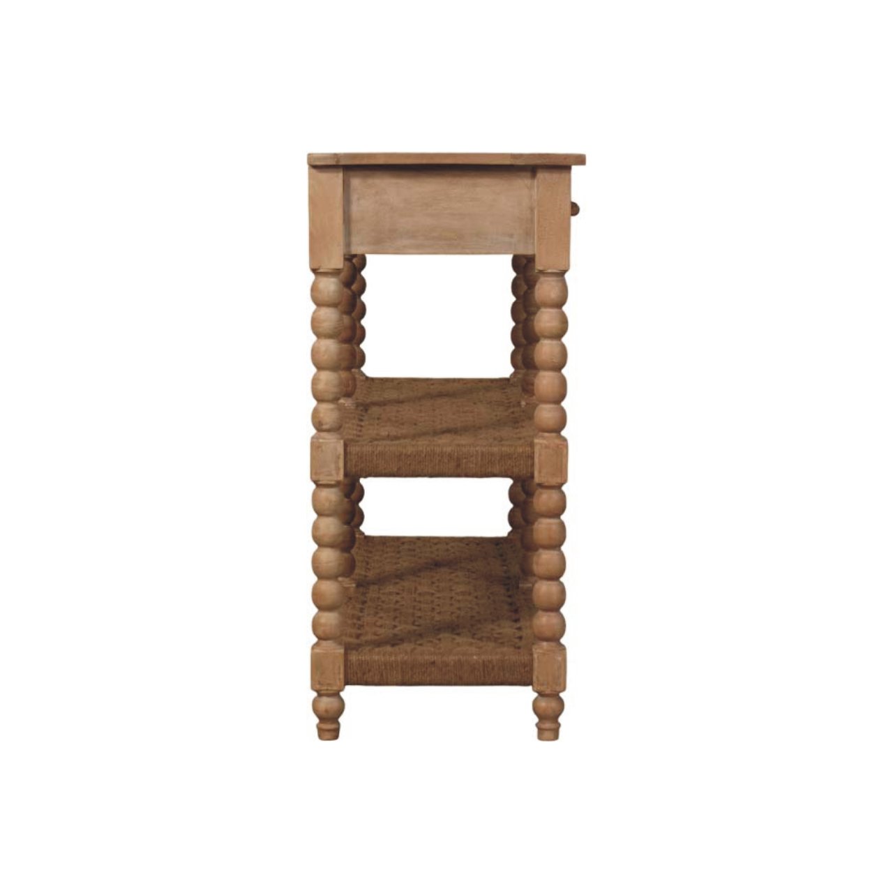 Savoy Bobbin Console with Jute Shelves - Image 8