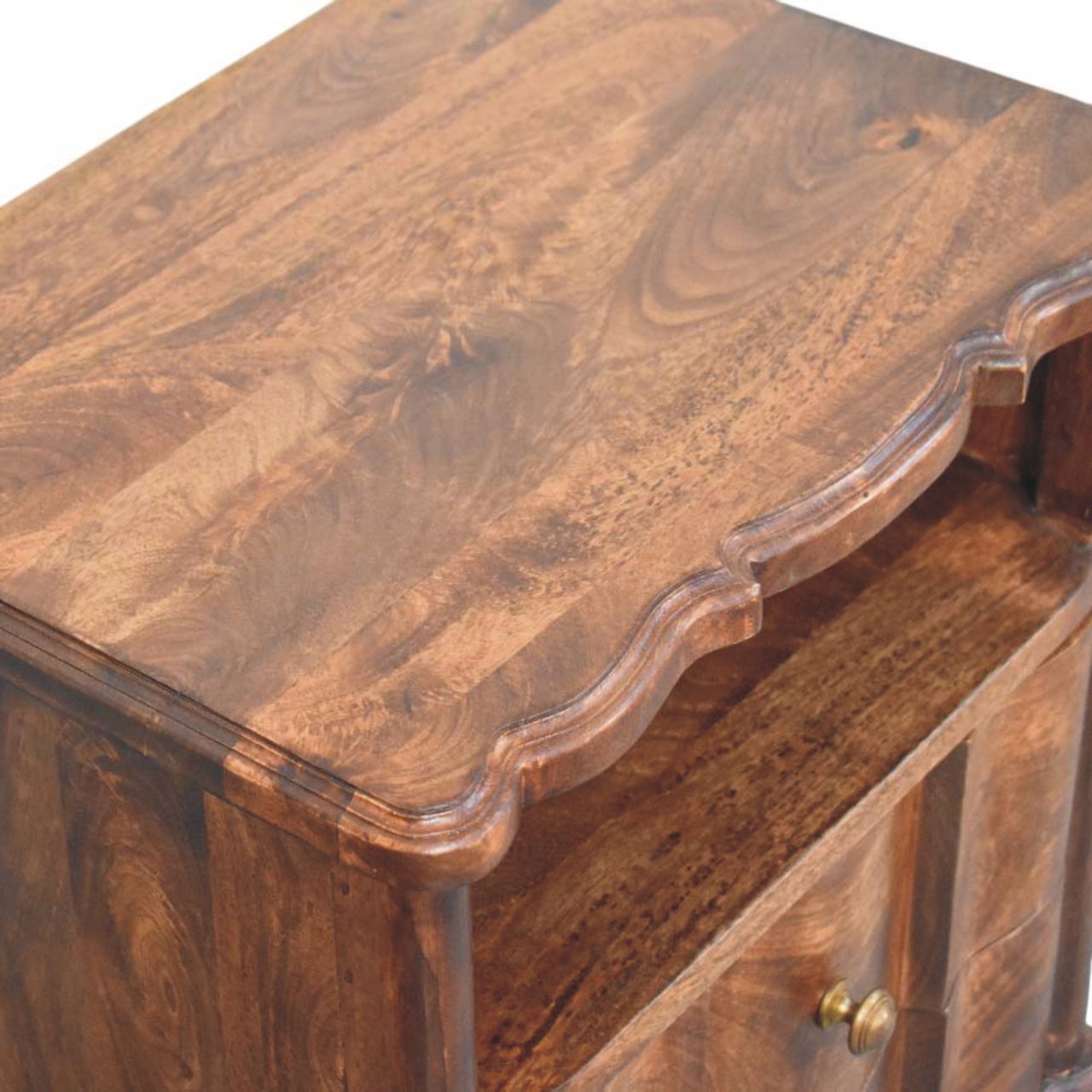2-Drawer Bedside with Open Shelf - Image 4