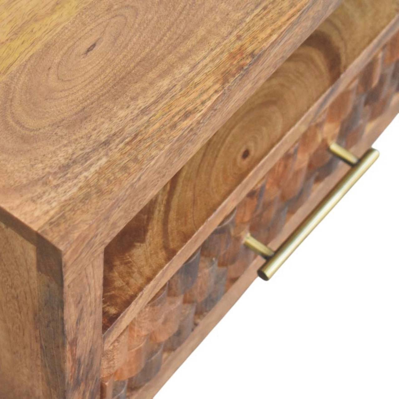 Arno Wall-Mounted Nightstand in Golden Teak - Image 5
