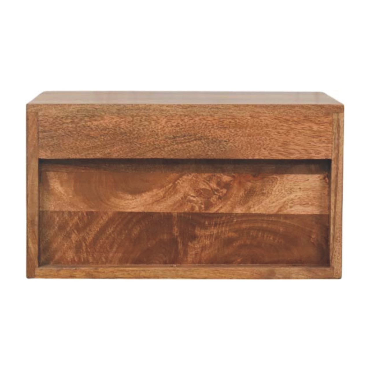 Arno Wall-Mounted Nightstand in Golden Teak - Image 8