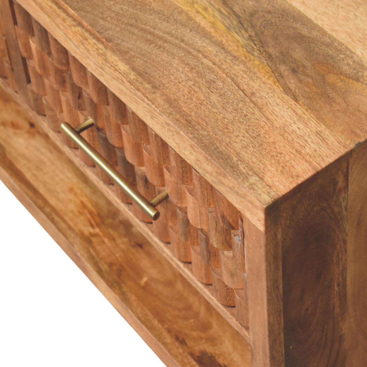 Arno Shoe Storage Unit in Golden Teak - Image 4