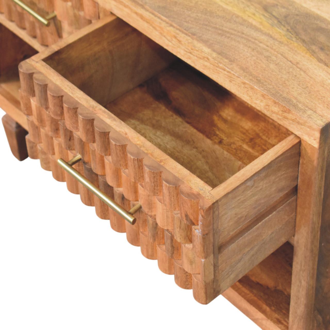 Arno Shoe Storage Unit in Golden Teak - Image 5