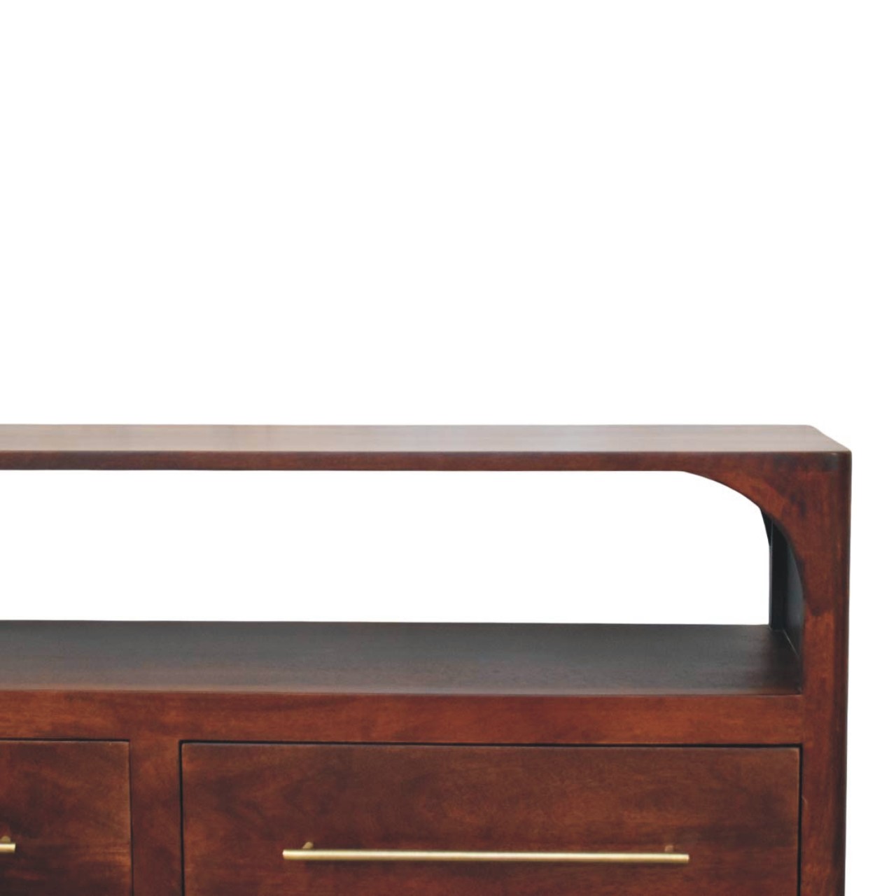 Arched Edge 2 Drawer Media Unit - Image 3