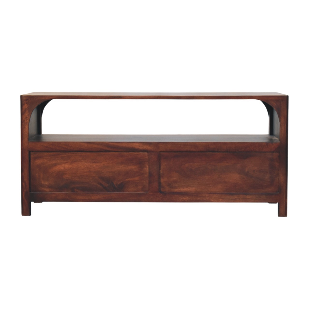 Arched Edge 2 Drawer Media Unit - Image 8
