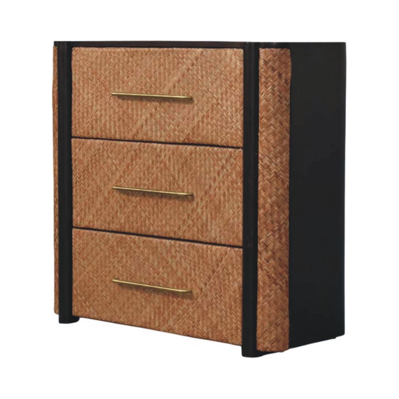 Havana Weave 3 Drawer Chest - Image 2