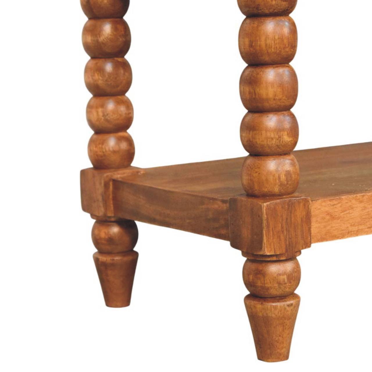 Leather Spindle Bench - Image 7