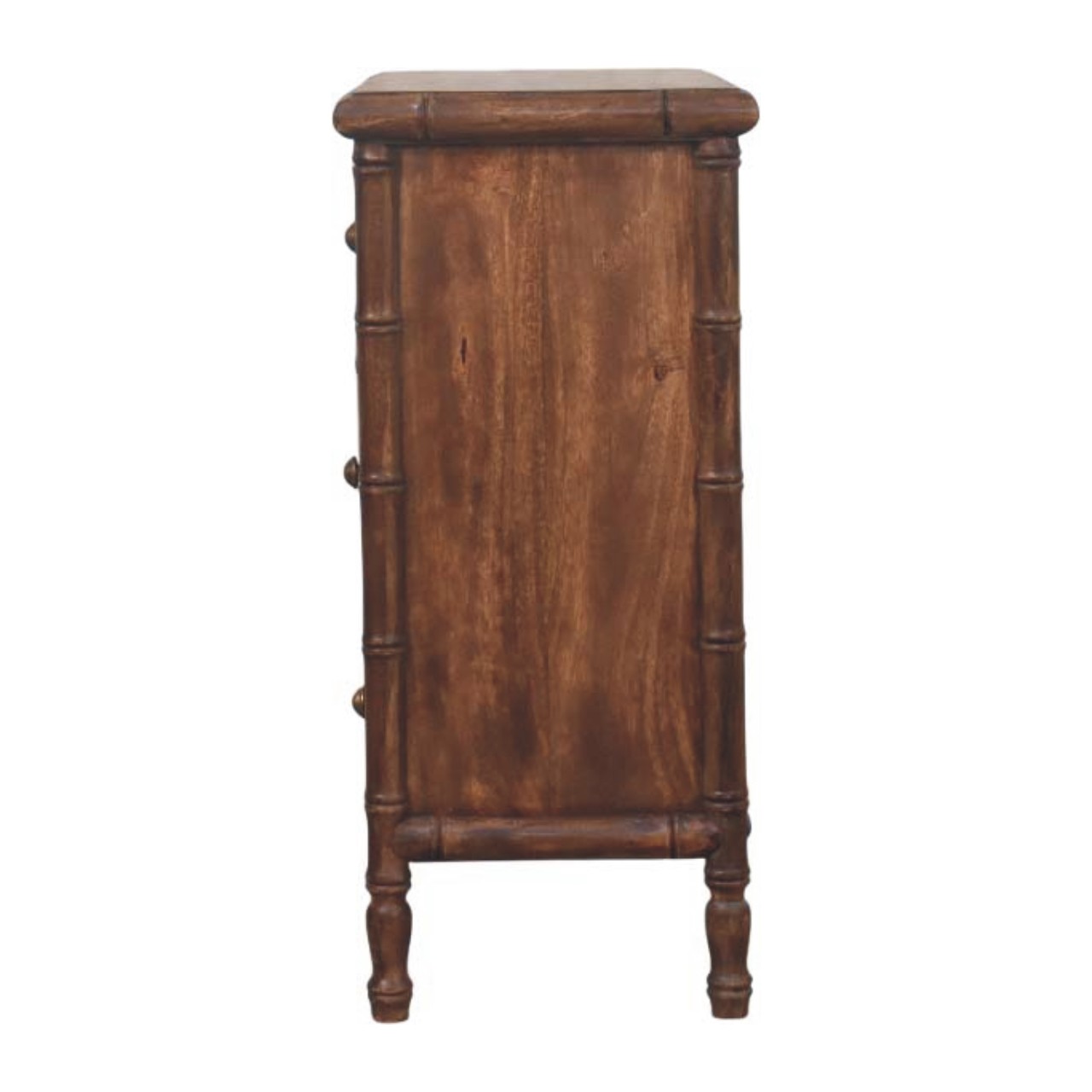 Bamboo Carved 3-Drawer Chest - Image 7