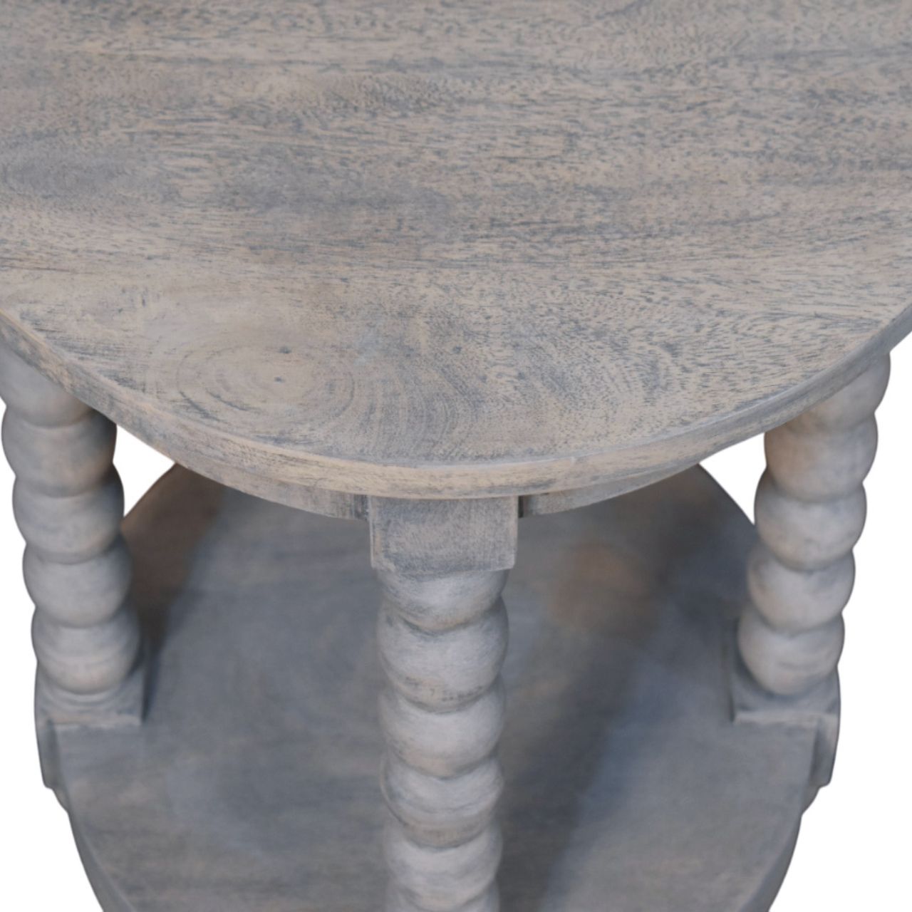 Ellsworth Round Side Table in Acid Wash - Image 4
