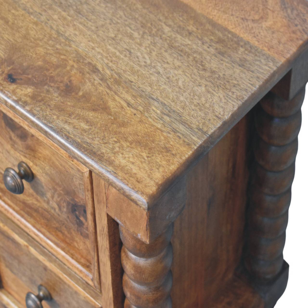 Barley Twist 2-Drawer Bedside - Image 4