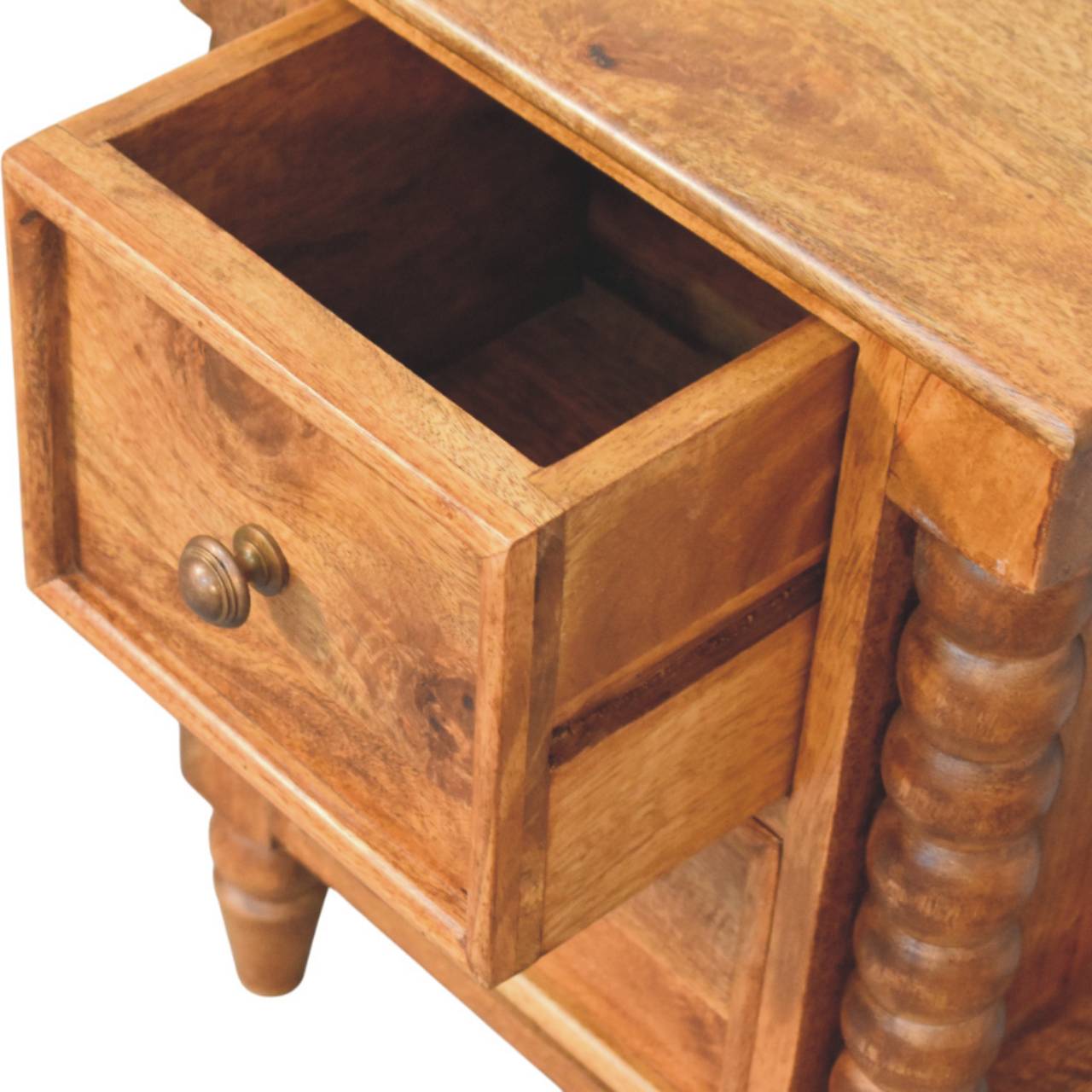 Barley Twist 2-Drawer Bedside - Image 5