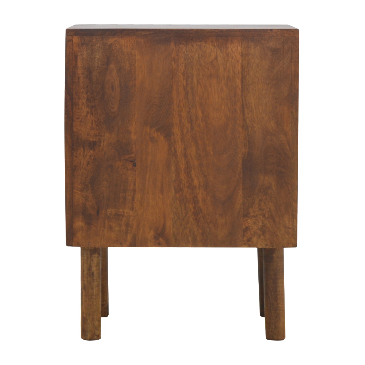 Oak Front 2 Drawer Bedside - Image 9
