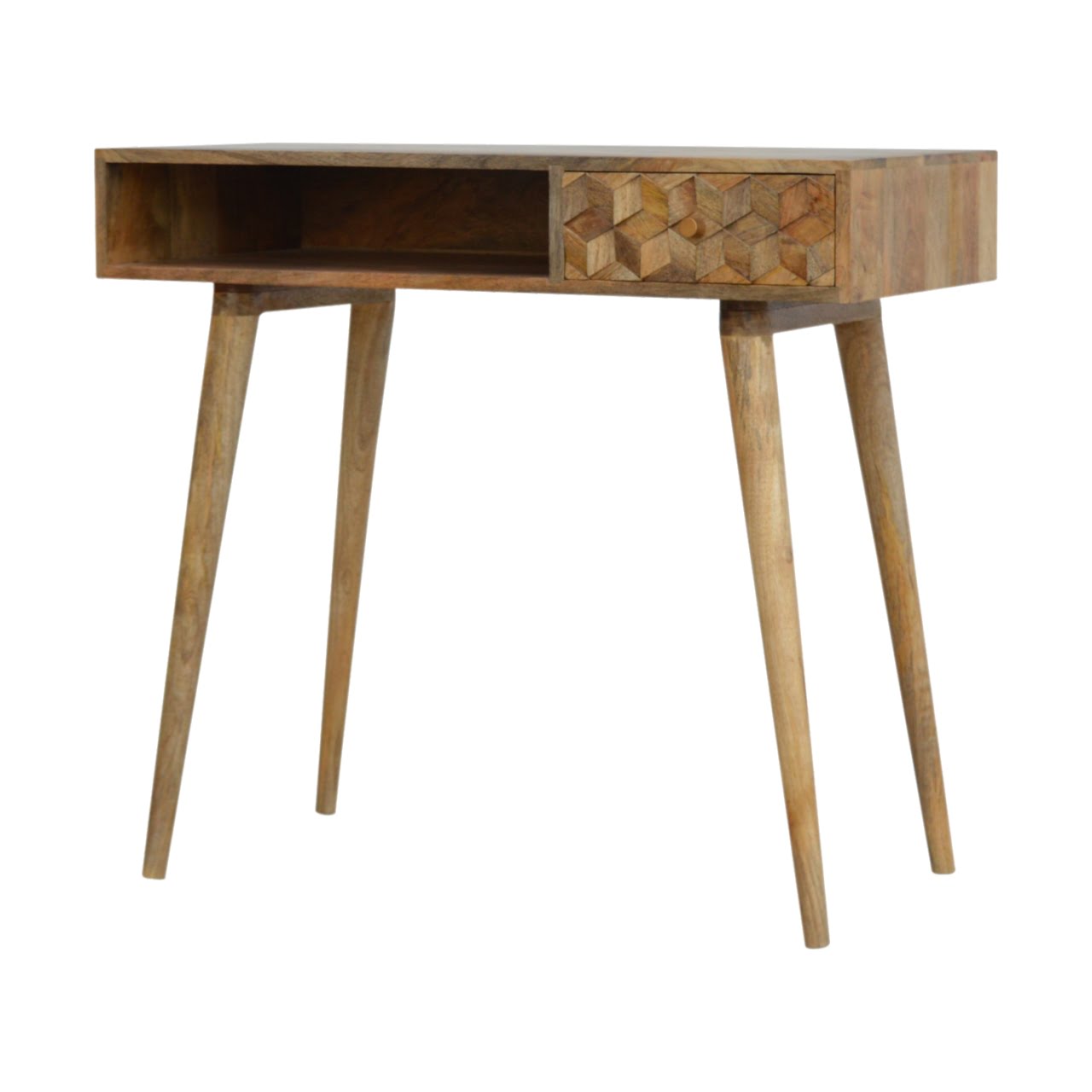Cube Carved Writing Desk - Image 2