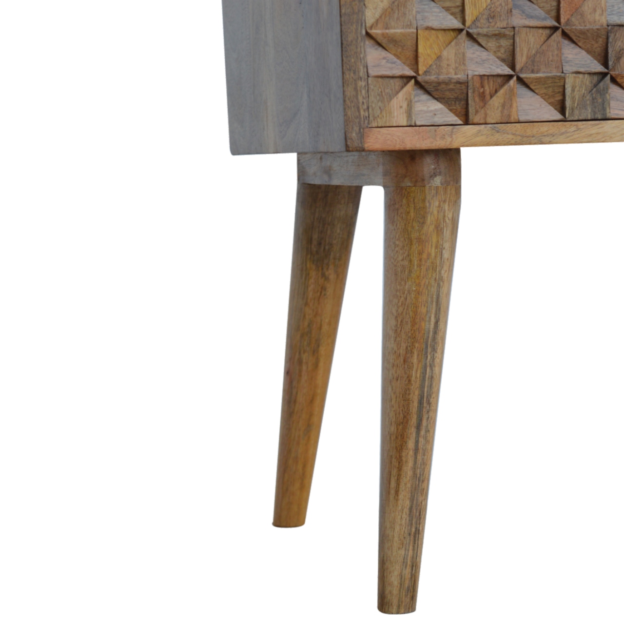 Diamond Carve 2 Drawer Bedside - Image 7