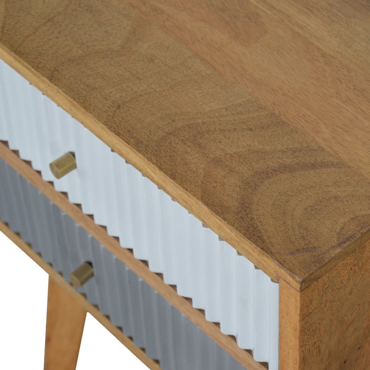 Line Grey Painted Bedside - Image 7