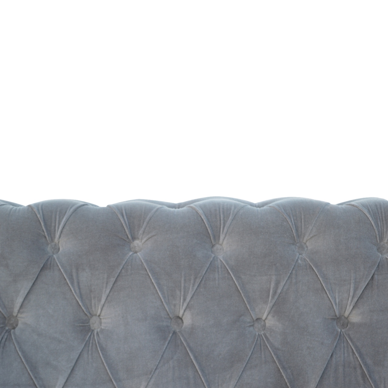 Grey Velvet Chesterfield Sofa - Image 7