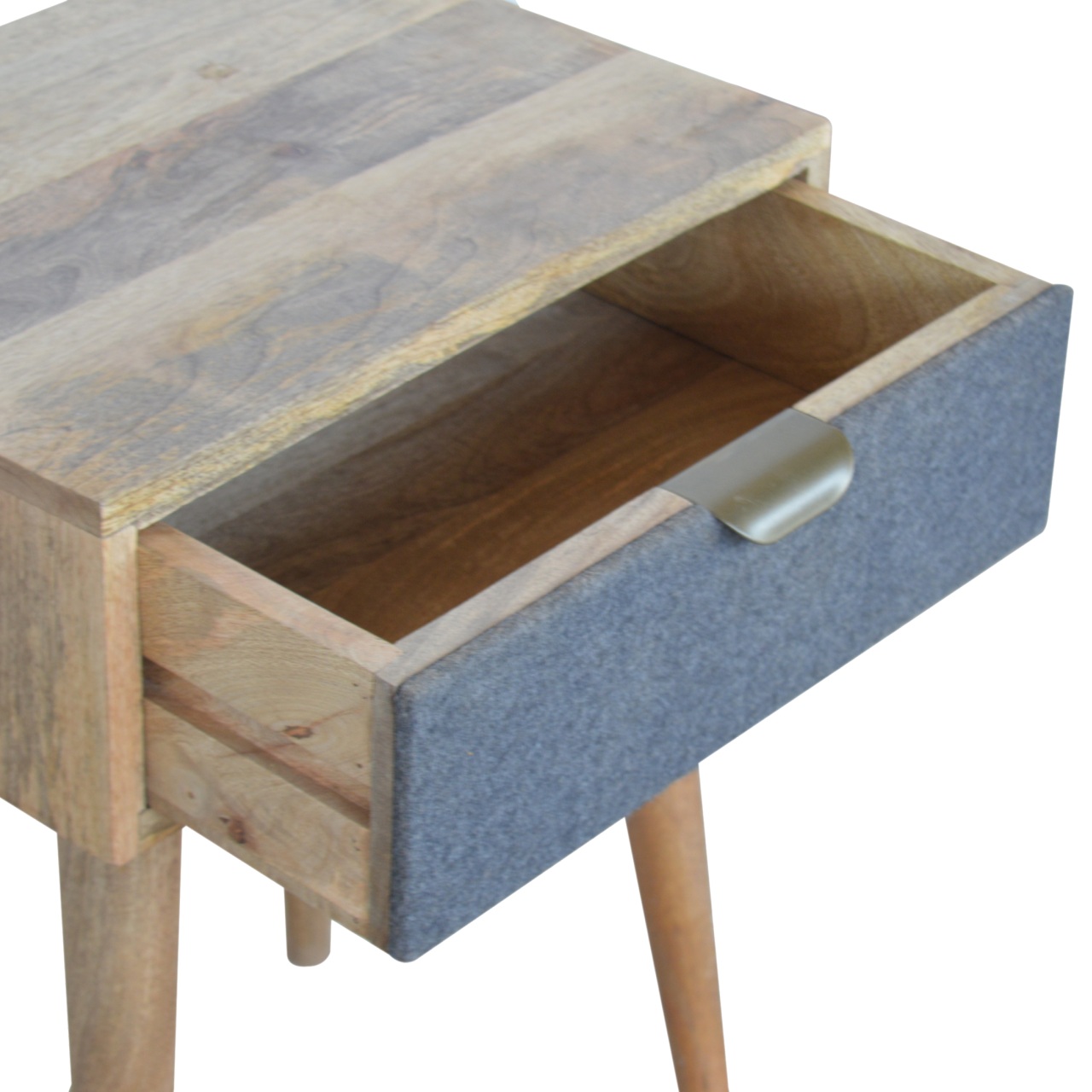 Grey Tweed Bedside - Image 7