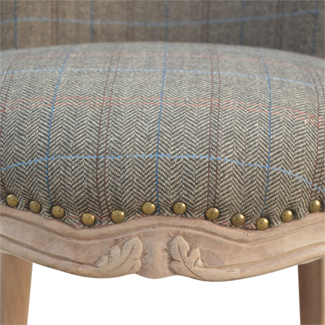 Multi Tweed Studded Chair - Image 3