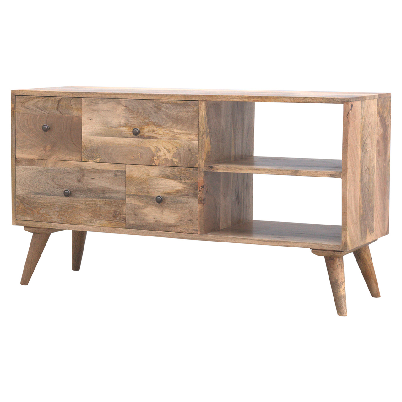 Oak-ish Multi Drawer Media Unit - Image 2