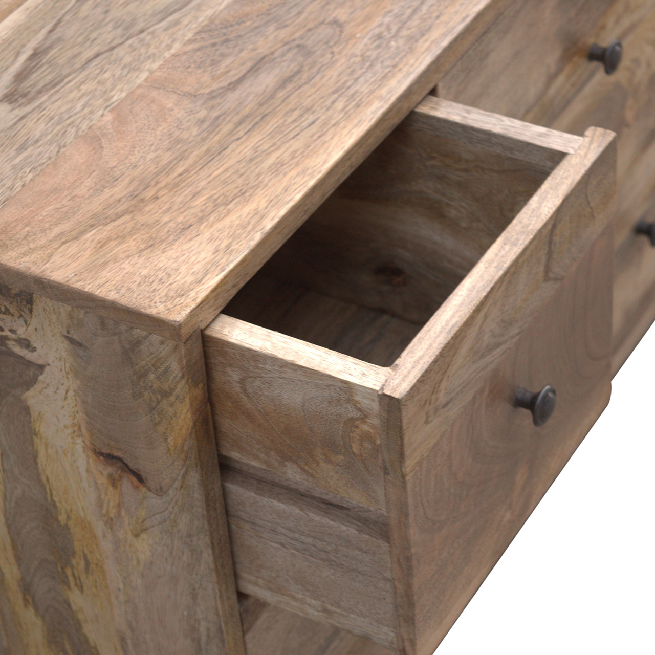 Oak-ish Multi Drawer Media Unit - Image 4