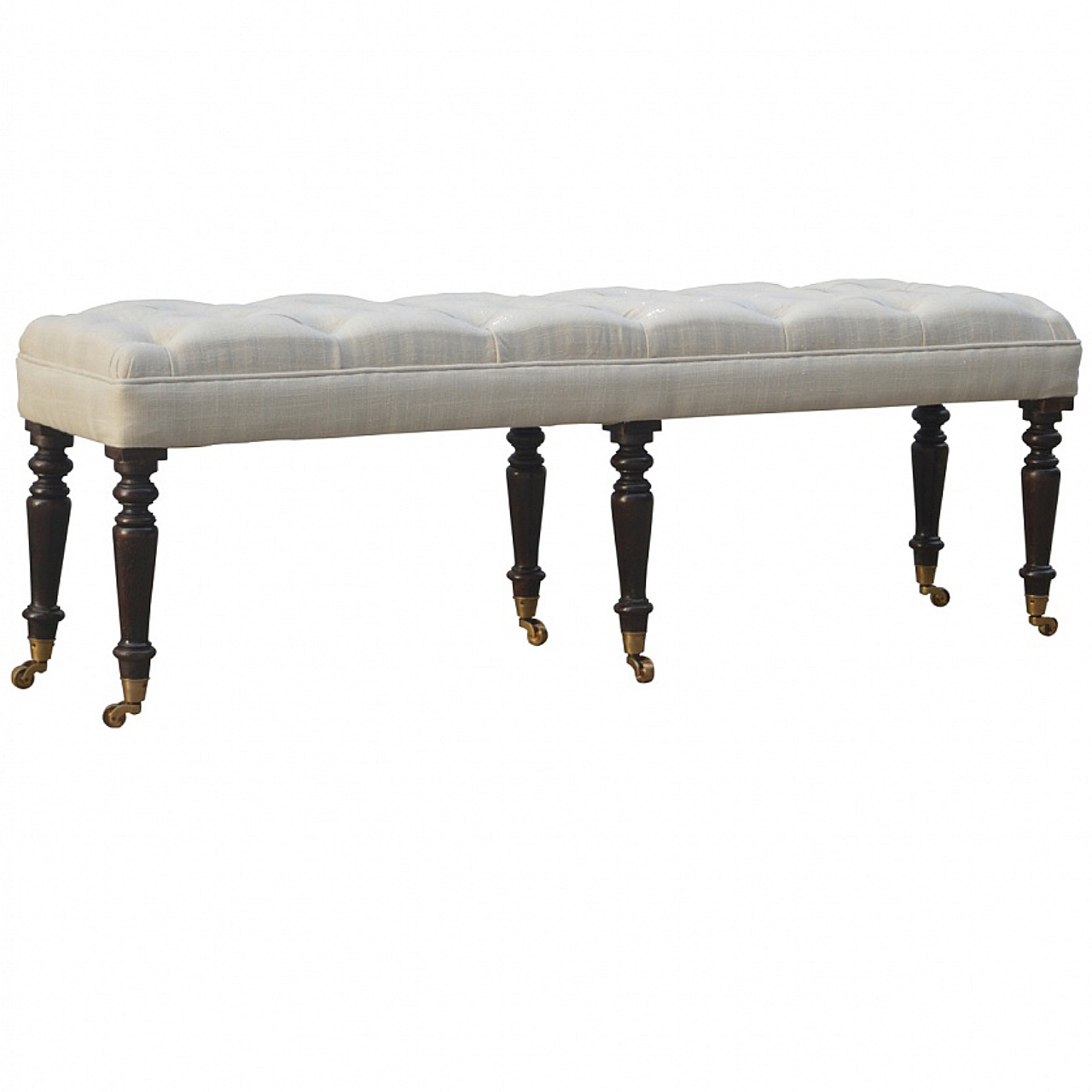 Mango Hallway Castor Bench - Image 2