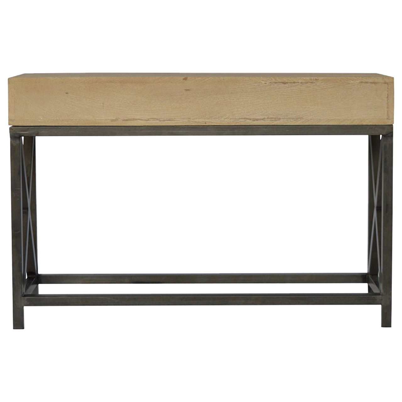Mango Wood Metal Base Console Table - Image 6