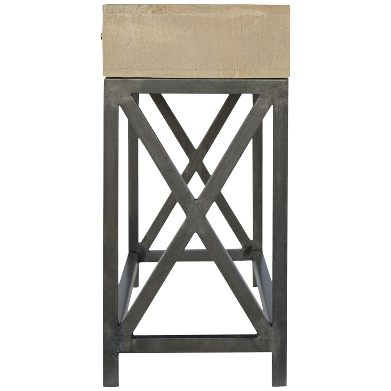 Mango Wood Metal Base Console Table - Image 7