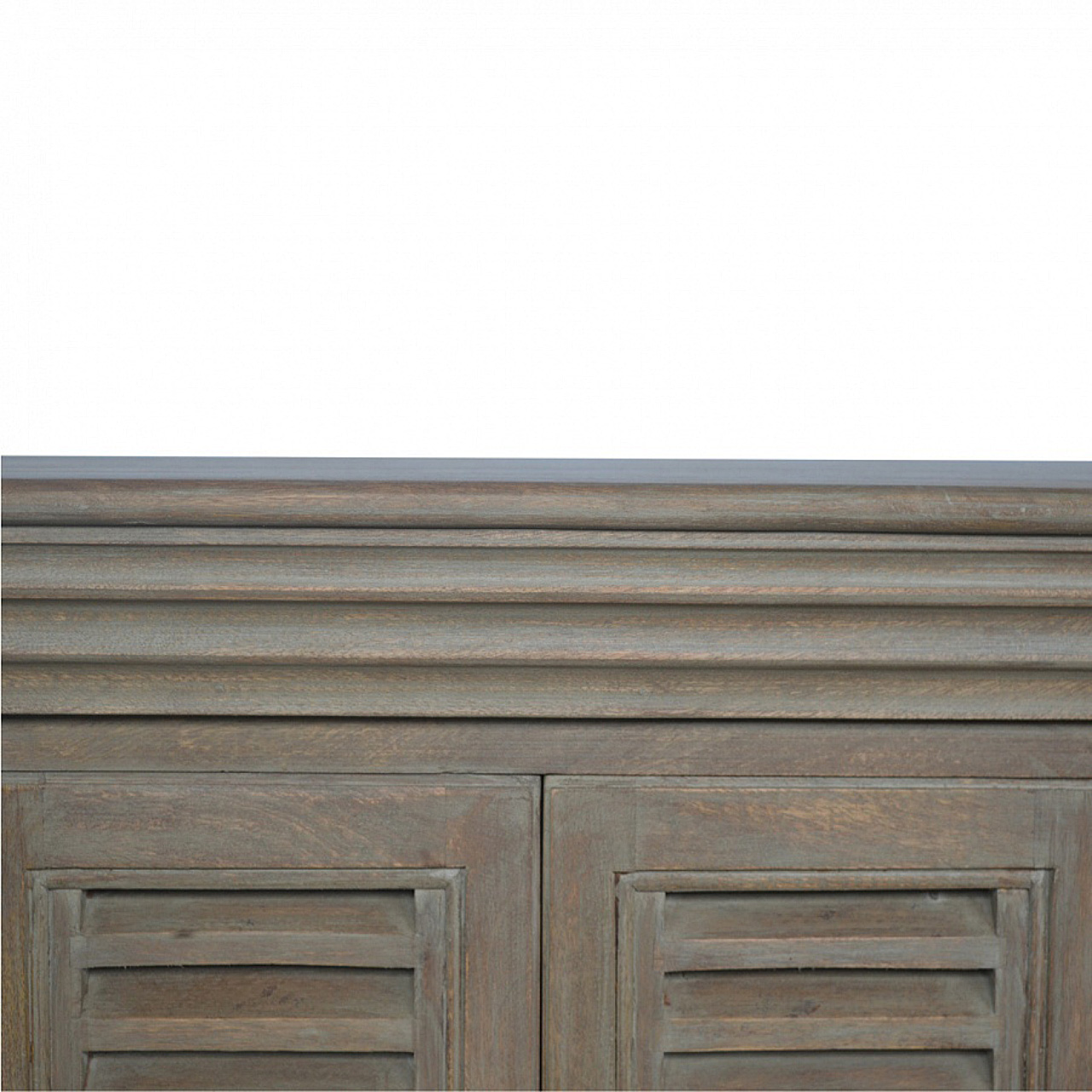 Grey Wash Shutter TV Cabinet - Image 4
