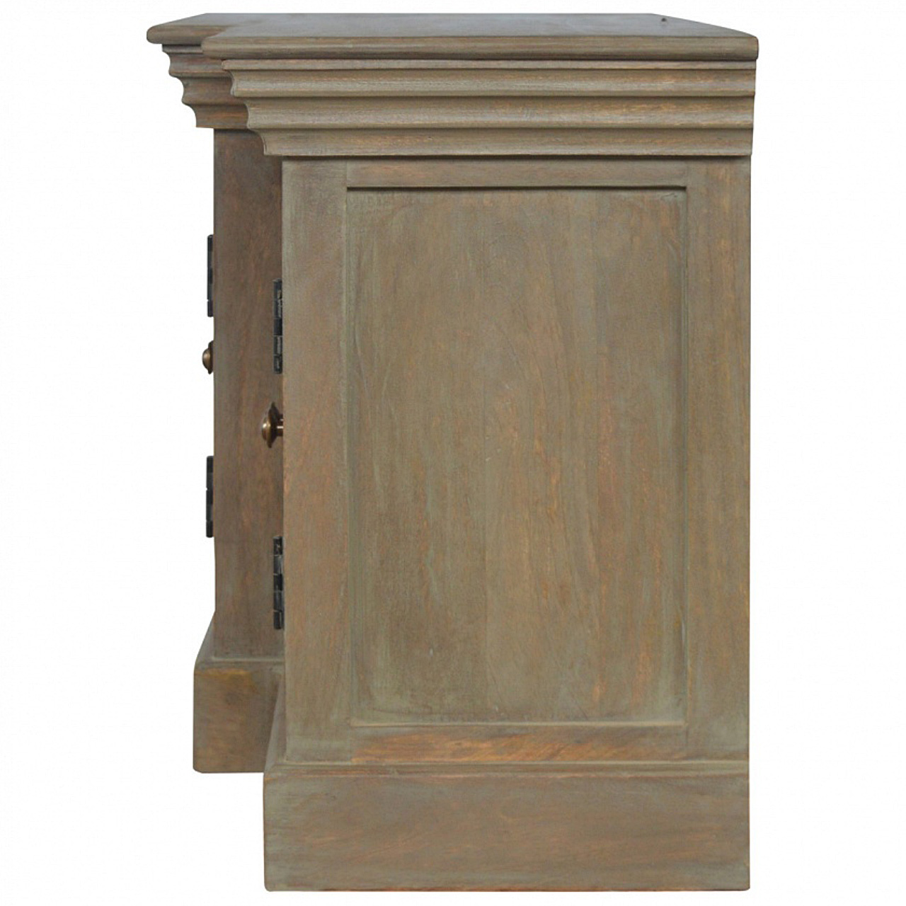Grey Wash Shutter TV Cabinet - Image 5