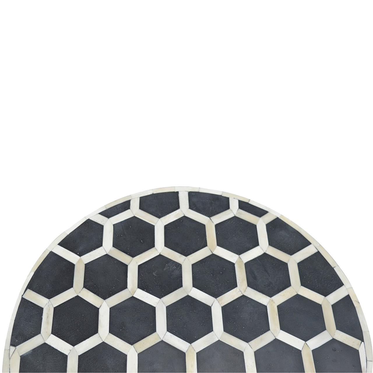 Cylindrical Bone Inlay Footstool - Image 3