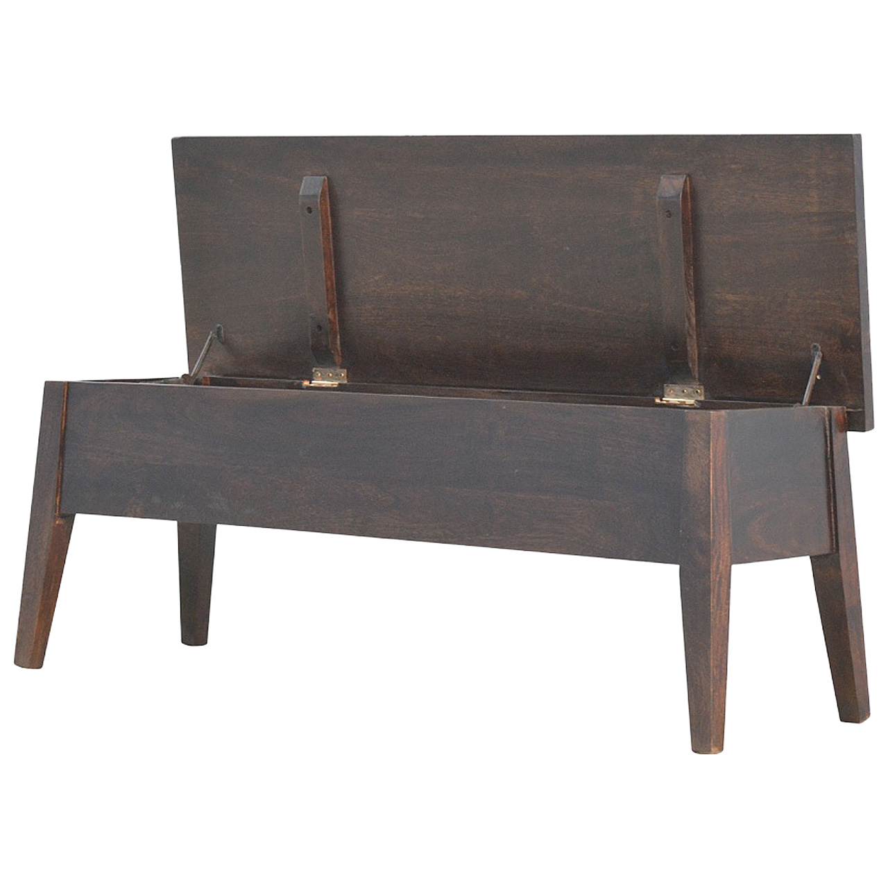 Walnut Hallway Storage Bench - Image 8