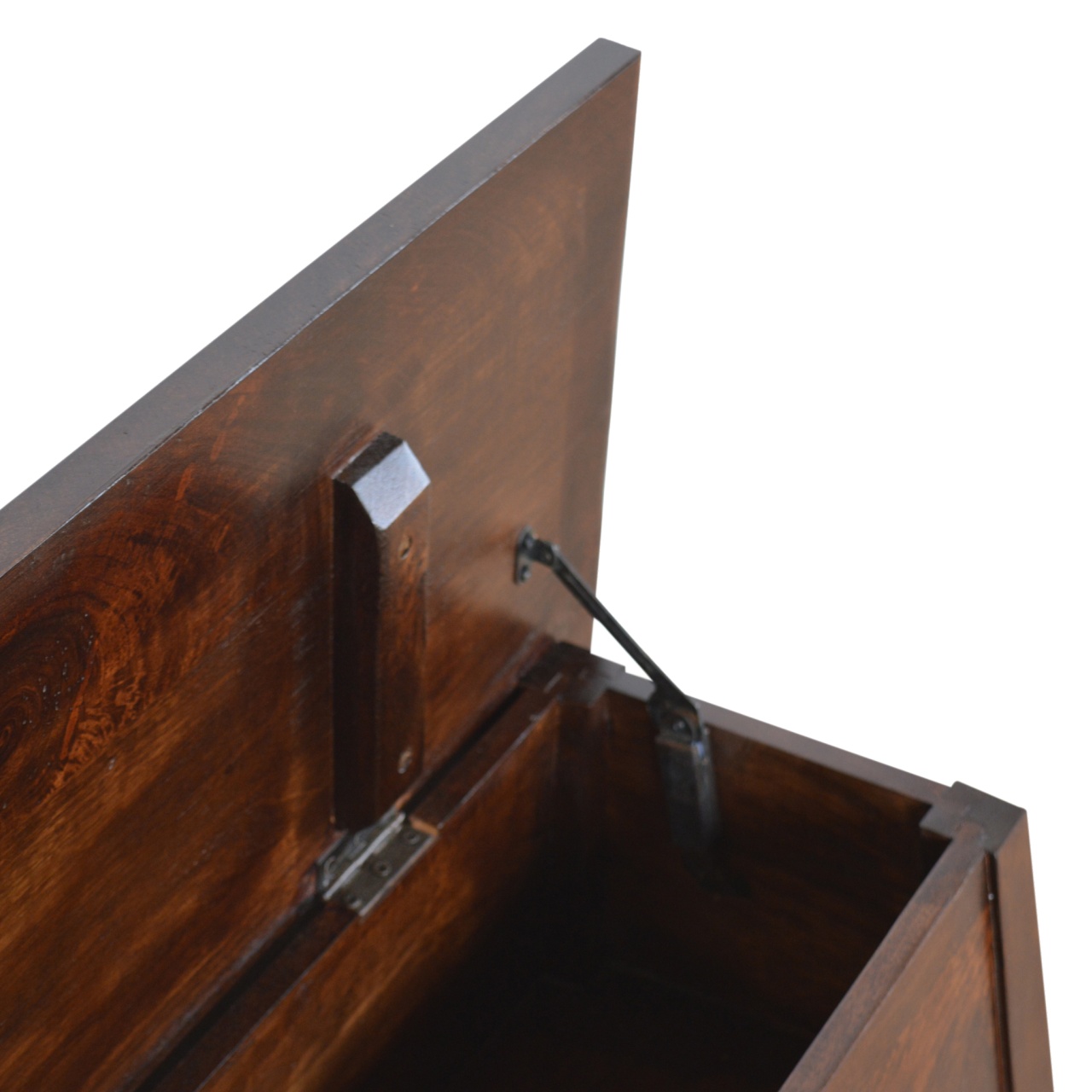 Chestnut Lid Up Storage Bench - Image 7
