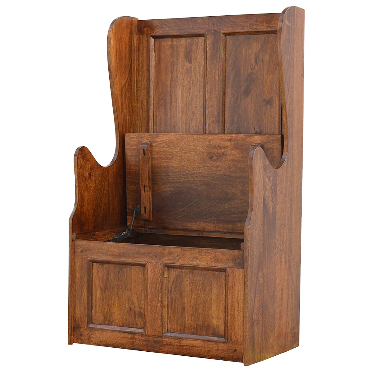 Lid up County Style Monks Bench - Image 4