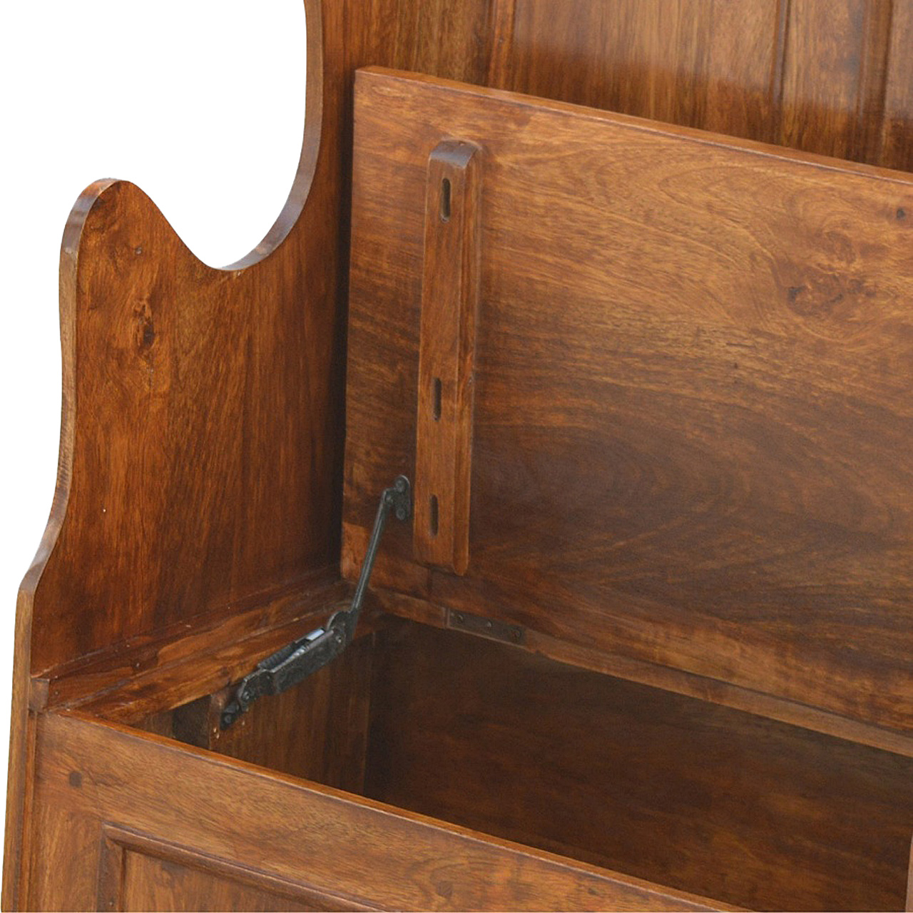 Lid up County Style Monks Bench - Image 3